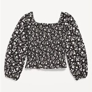 Old Navy Kids Long Sleeve Printed Jersey Knit Smock Top